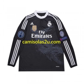 Camisolas de futebol Real Madrid 2014 Retro Equipamento 3ª Manga Comprida